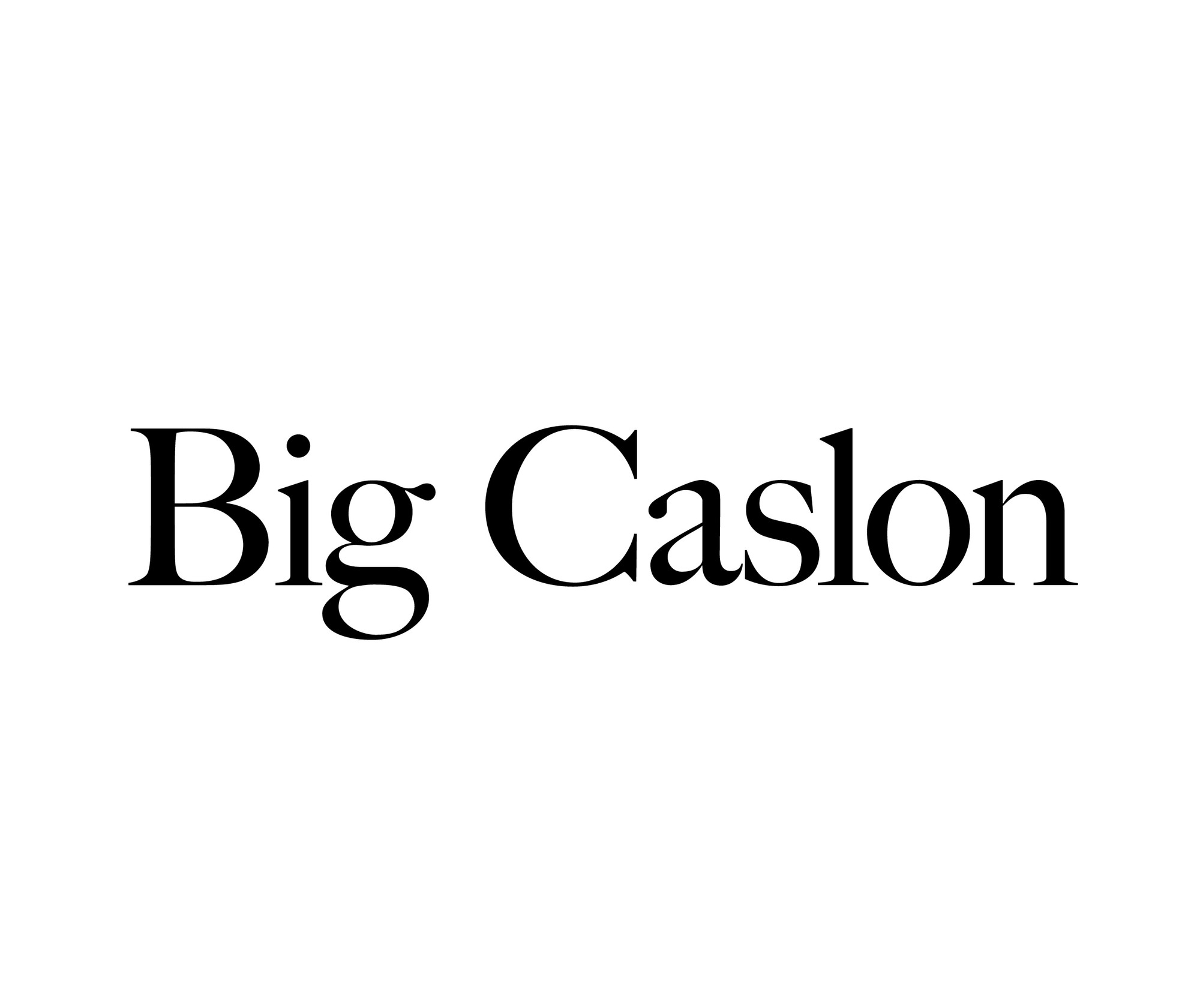 Ejemplo de fuente Big Caslon #1