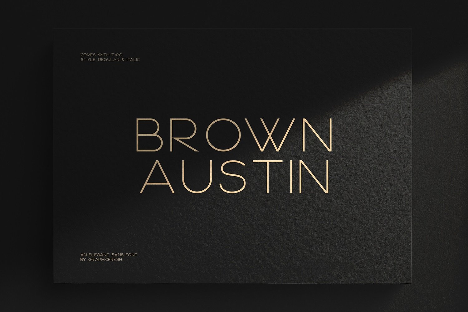 Ejemplo de fuente Brown Austin #1