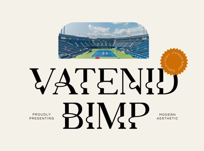 Ejemplo de fuente Vatenid Bimp #1