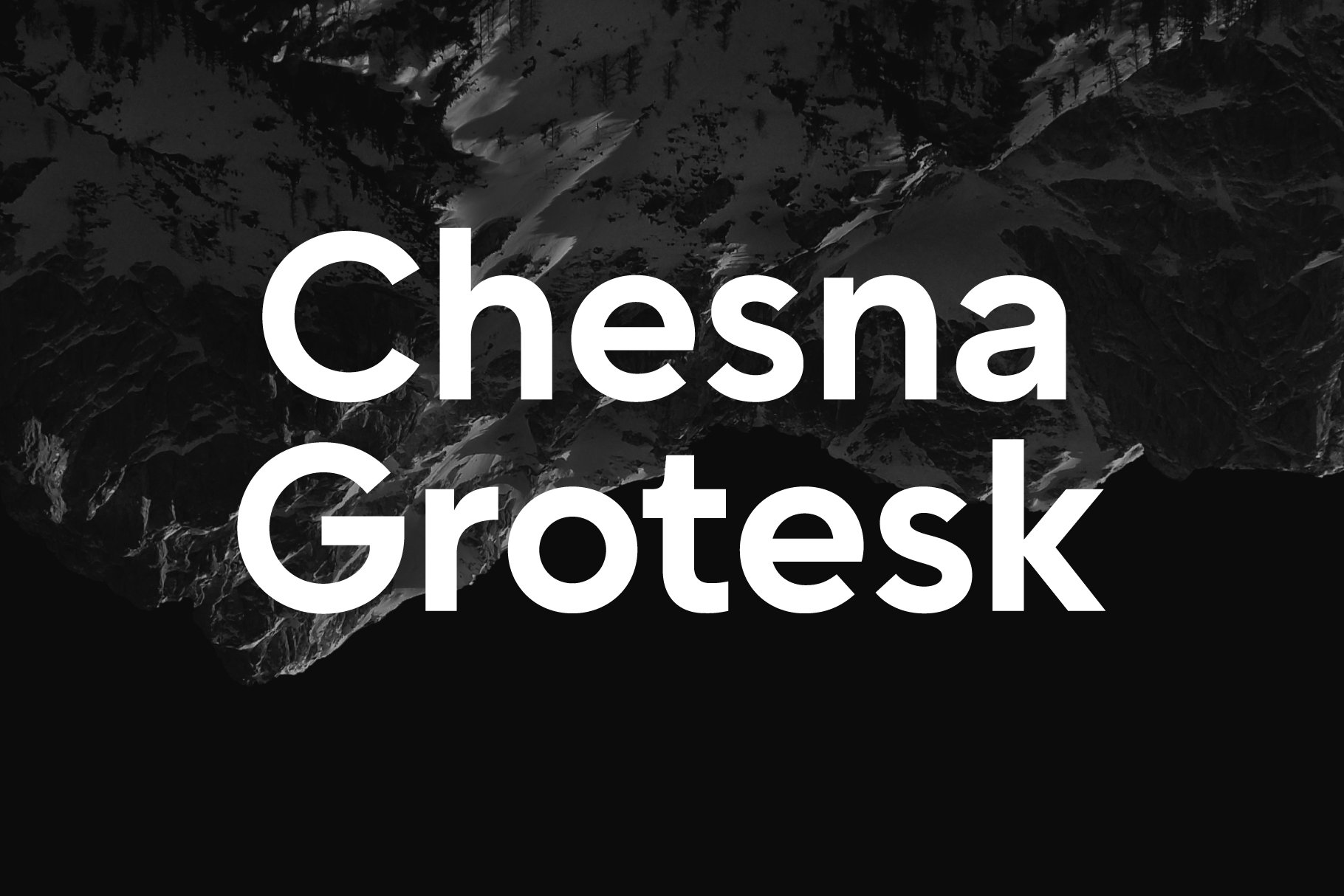 Ejemplo de fuente Chesna Grotesk #1