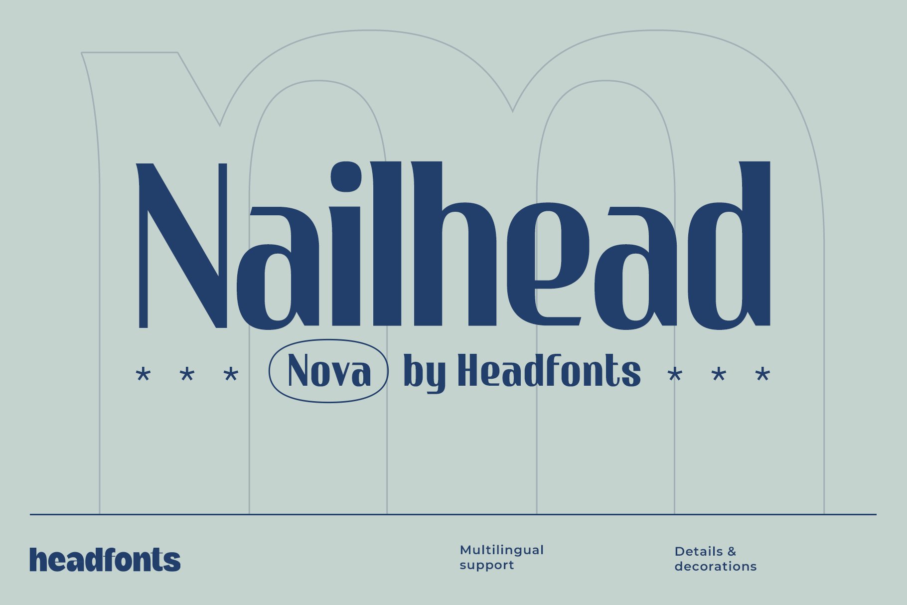 Ejemplo de fuente Nailhead Nova #1