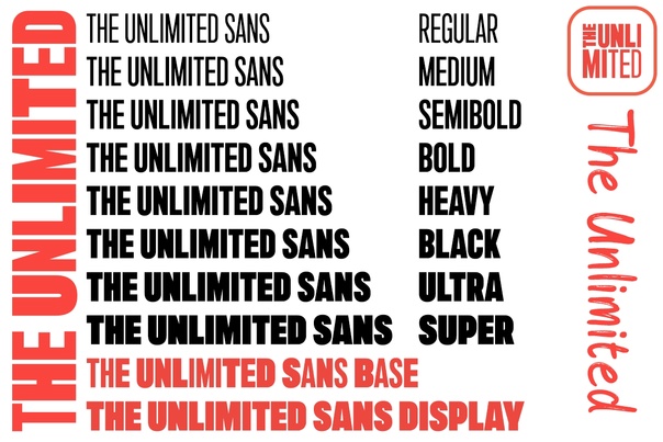 Ejemplo de fuente The Unlimited Sans #1