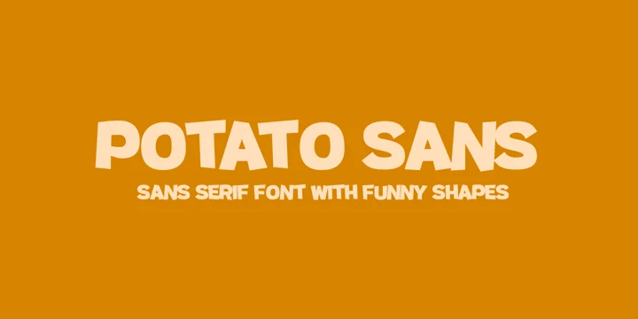 Ejemplo de fuente Potato Sans #1