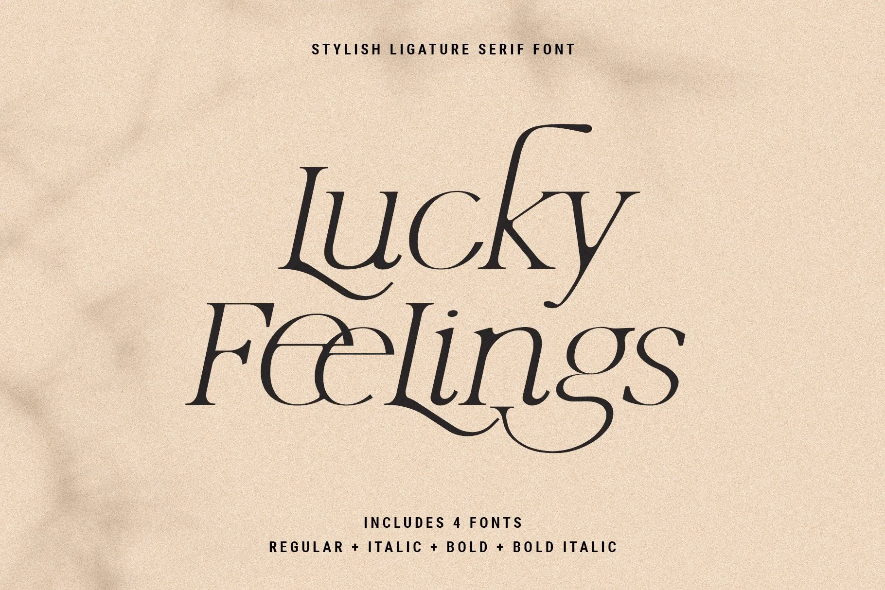 Ejemplo de fuente Lucky Feelings #1