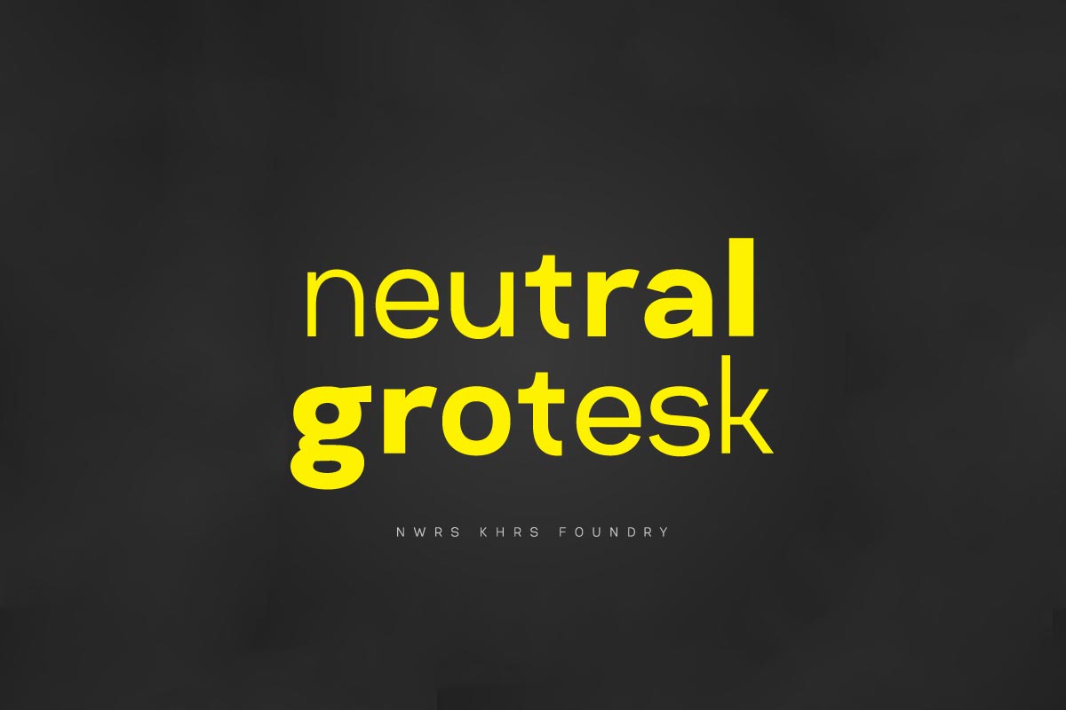 Ejemplo de fuente Neutral Grotesk #1