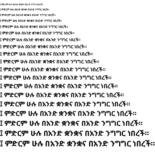 Ejemplo de fuente Noto Sans Ethiopic #1