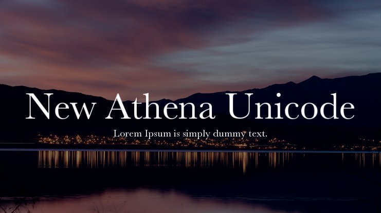 Ejemplo de fuente New Athena Unicode #1