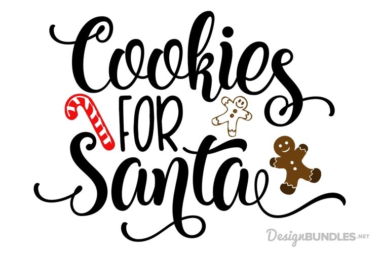 Ejemplo de fuente Cookies For Santa #1