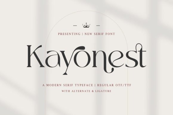 Ejemplo de fuente Kayonest #1