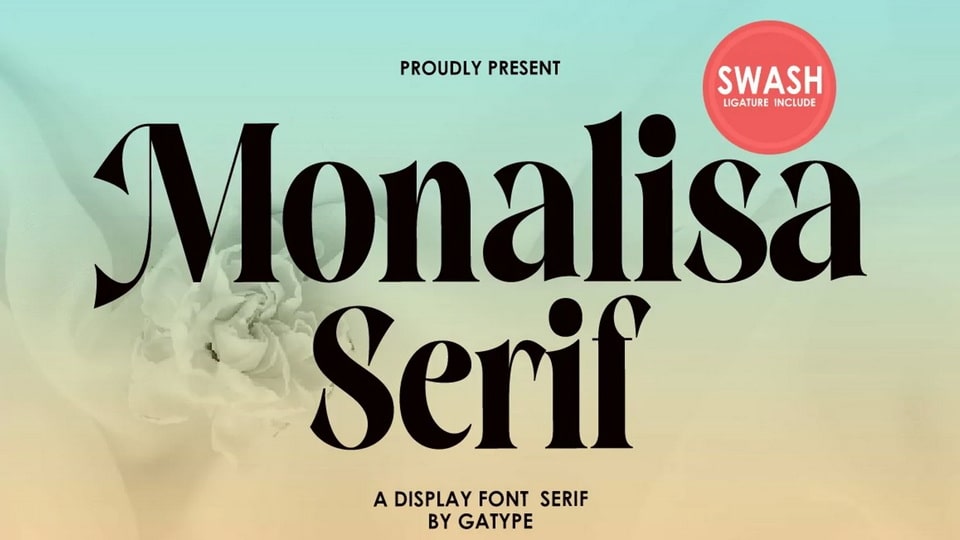 Ejemplo de fuente Monalisa Serif #1