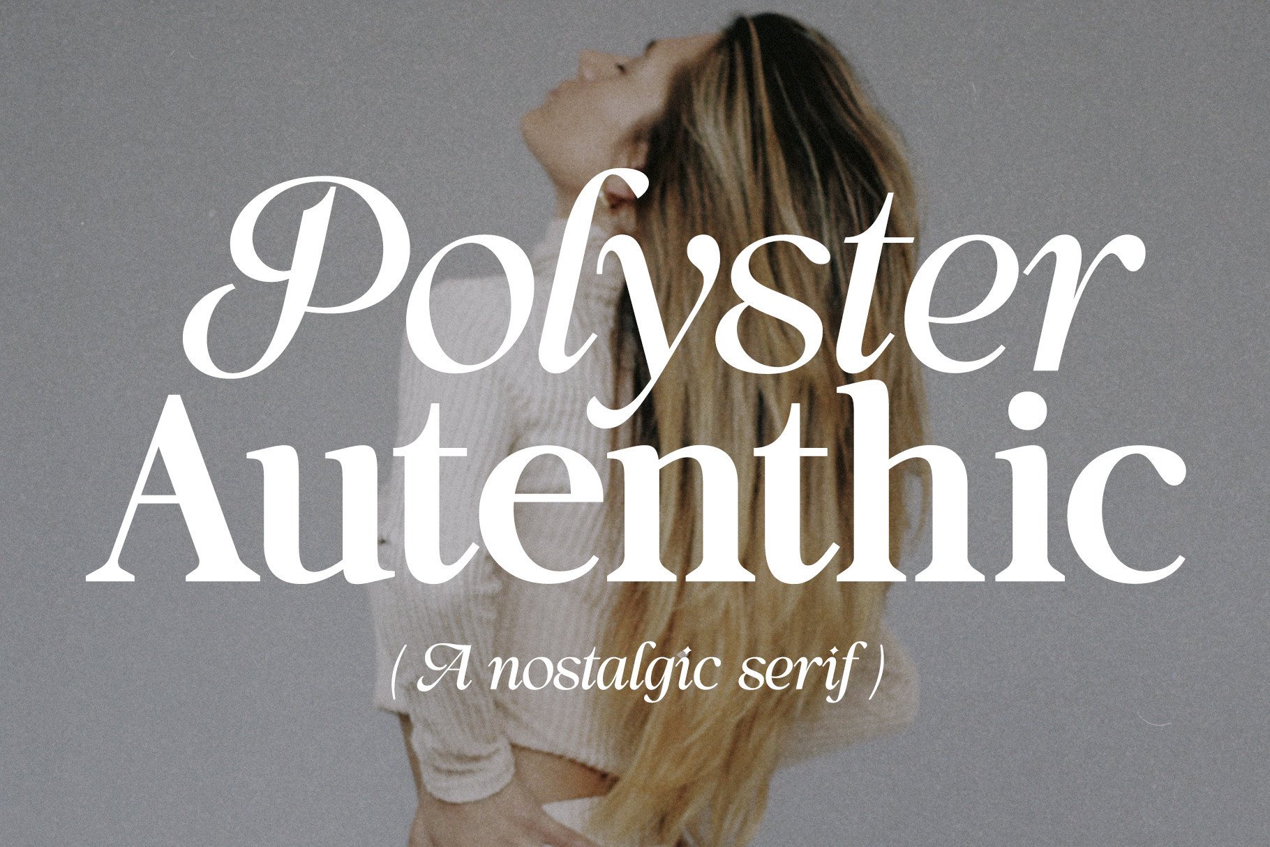 Ejemplo de fuente Polyster Authentic #1