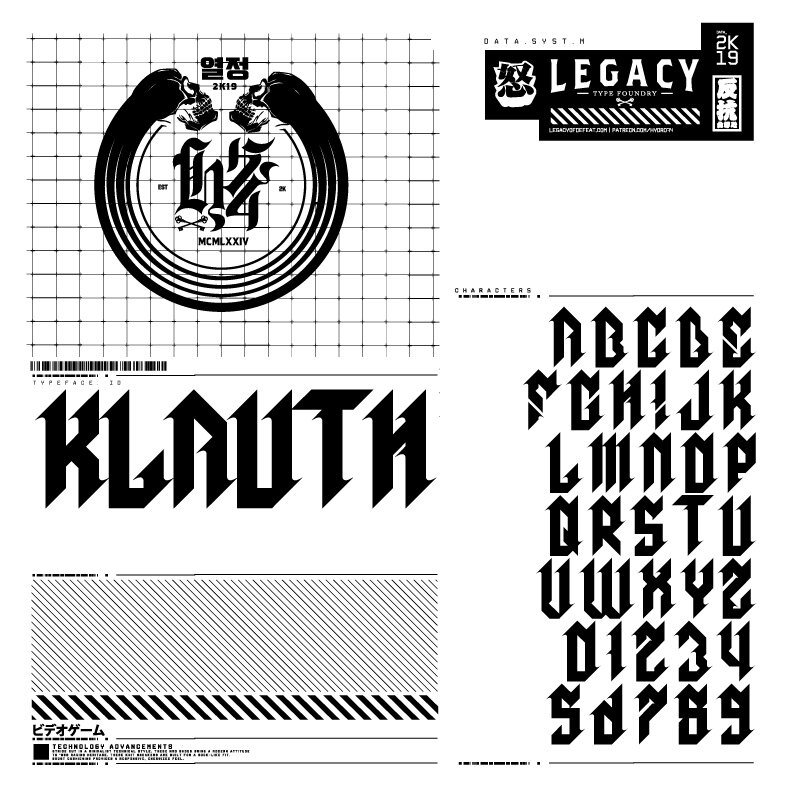 Ejemplo de fuente Klauth #1