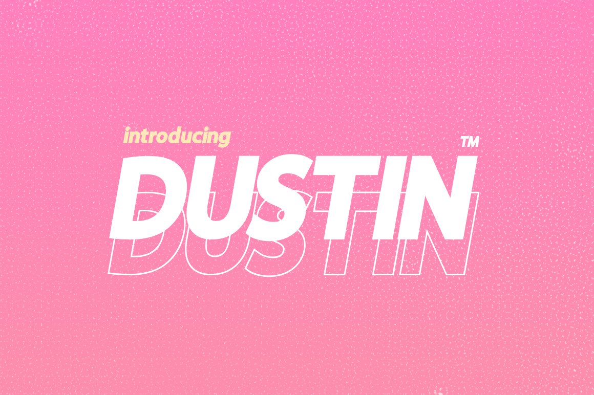 Ejemplo de fuente Dustin Sans #1