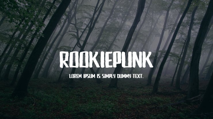 Ejemplo de fuente Rookie Punk #1