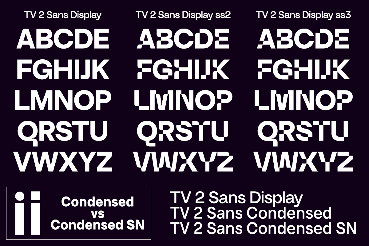 Ejemplo de fuente TV 2 Condensed SN #1