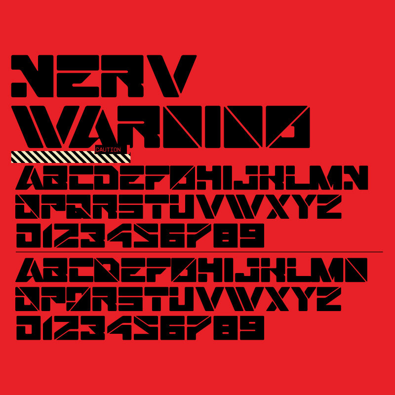 Ejemplo de fuente NERV Warning #1