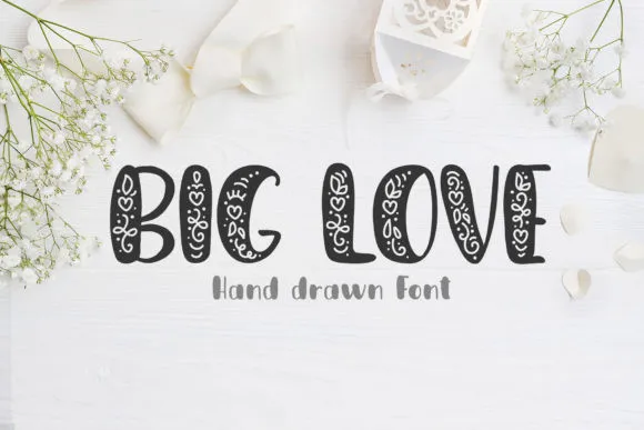 Ejemplo de fuente Big Love #1