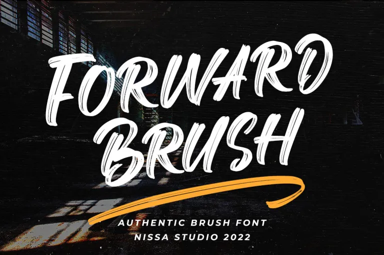 Ejemplo de fuente Forward Brush #1