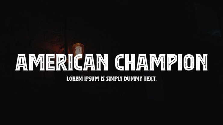 Ejemplo de fuente American Champion #1