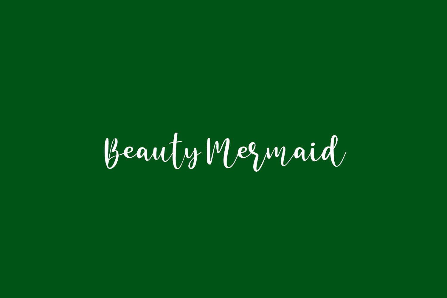 Ejemplo de fuente Beauty Mermaid #1