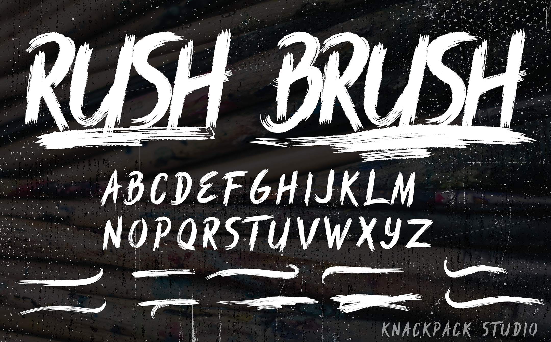 Ejemplo de fuente Rush Brush #1