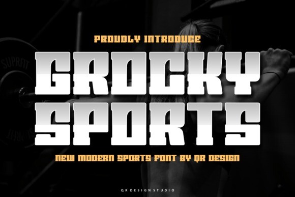 Ejemplo de fuente Grocky Sports #1