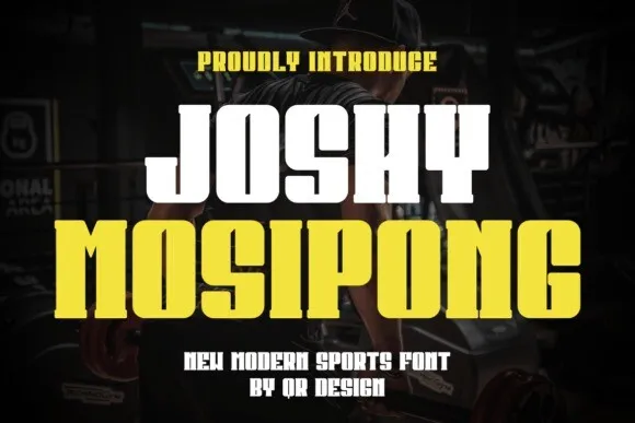 Ejemplo de fuente Joshy Mosipong #1