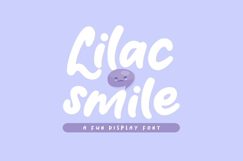 Ejemplo de fuente Lilac Smile #1