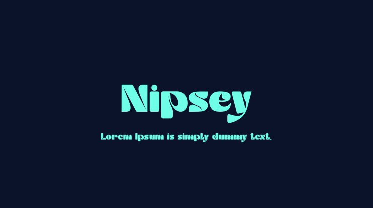 Ejemplo de fuente Nipsey #1