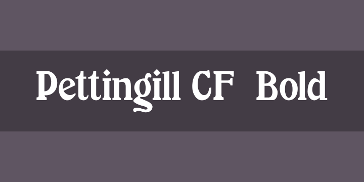 Ejemplo de fuente Pettingill CF #1