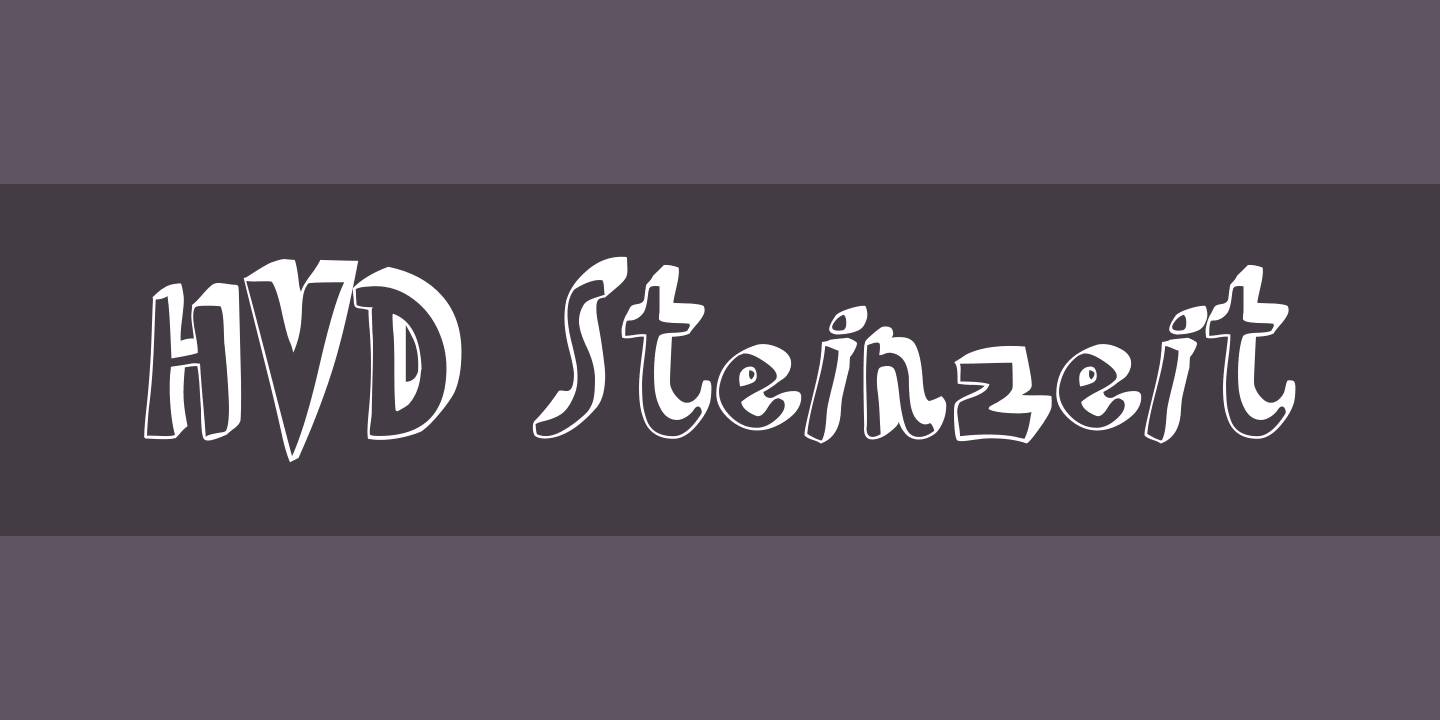 Ejemplo de fuente HVD Steinzeit #1