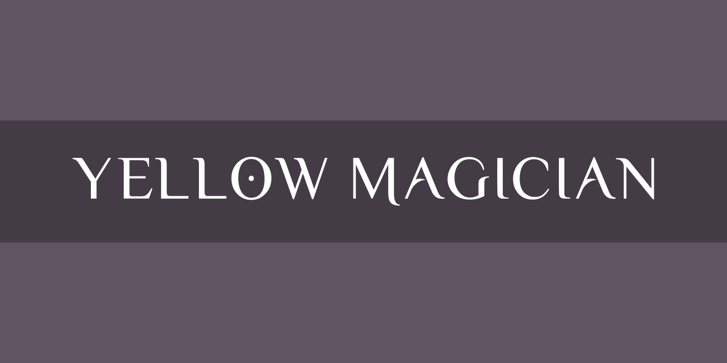 Ejemplo de fuente Yellow Magician #1