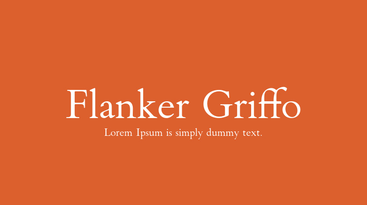 Ejemplo de fuente Flanker Griffo #1