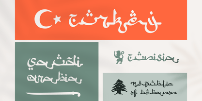 Ejemplo de fuente Arabic Script #4