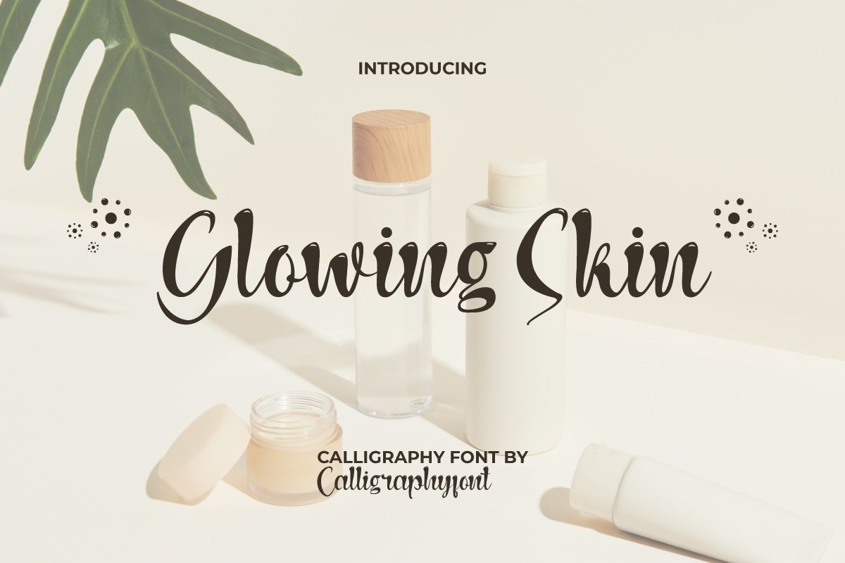 Ejemplo de fuente Glowing Skin #1