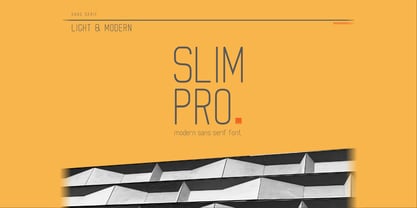 Ejemplo de fuente Slim Pro #1