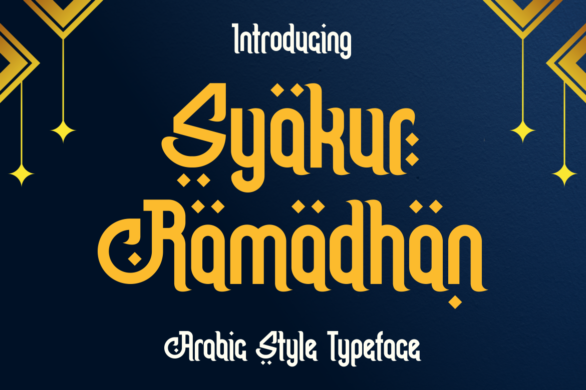 Ejemplo de fuente Syakur Ramadhan #1