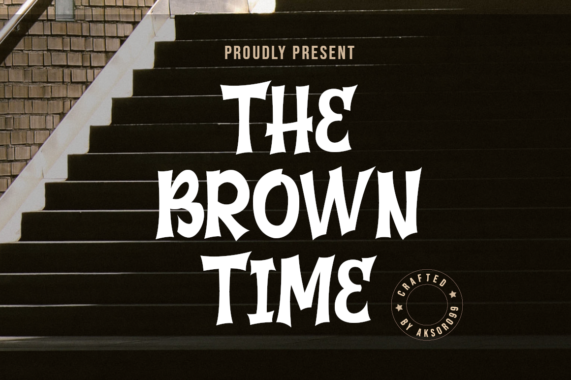 Ejemplo de fuente The Brown Times #1