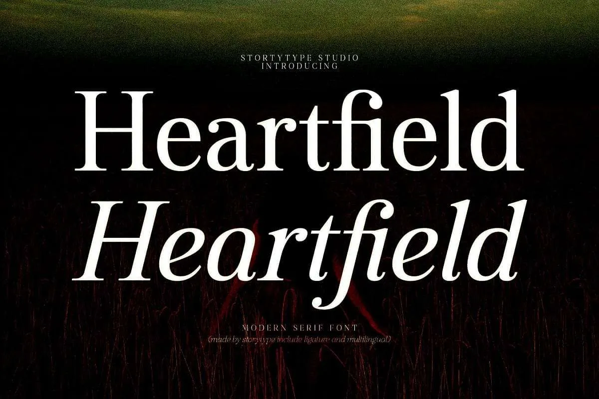 Ejemplo de fuente Heartfield #1