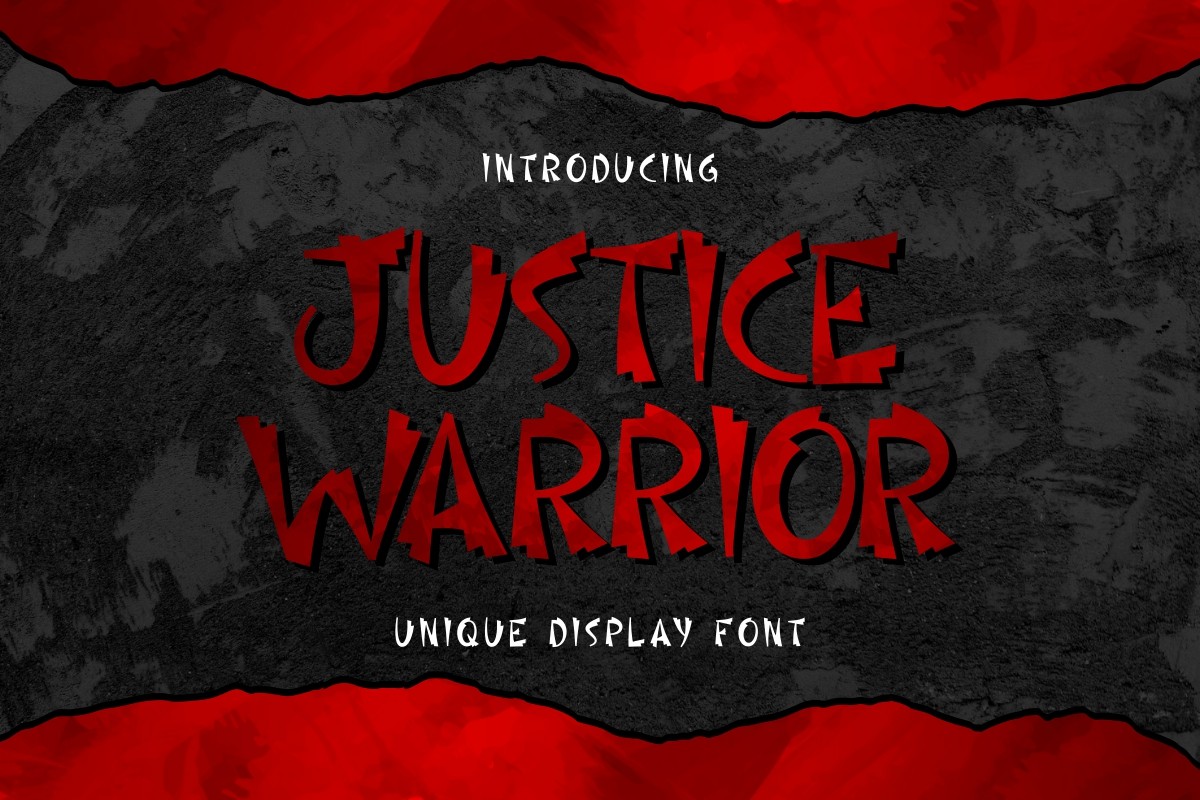 Ejemplo de fuente Justice Warrior #1