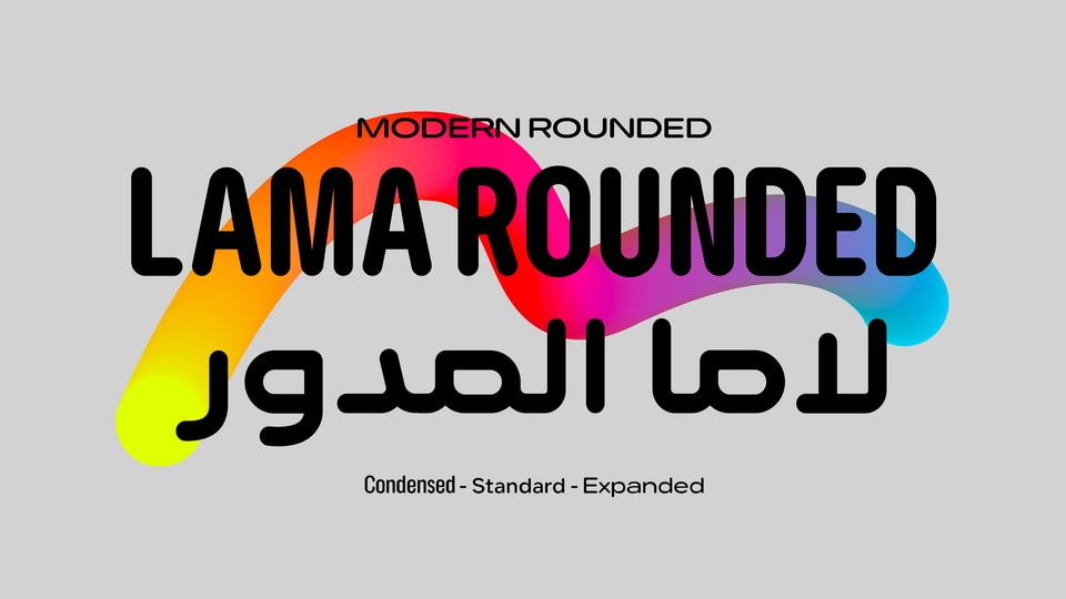 Ejemplo de fuente Lama Rounded Condensed #1