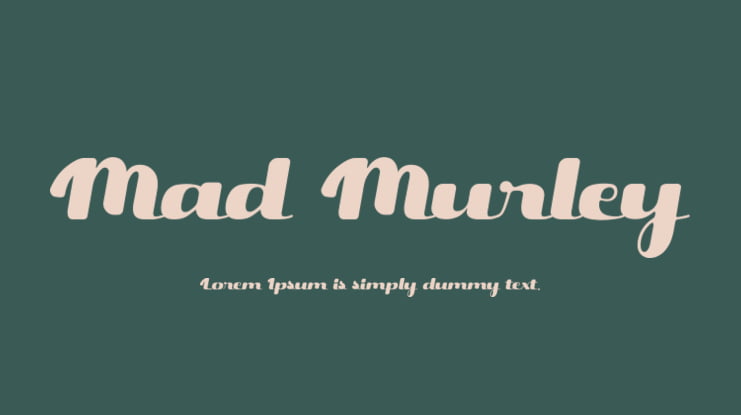 Ejemplo de fuente Mad Murley #1