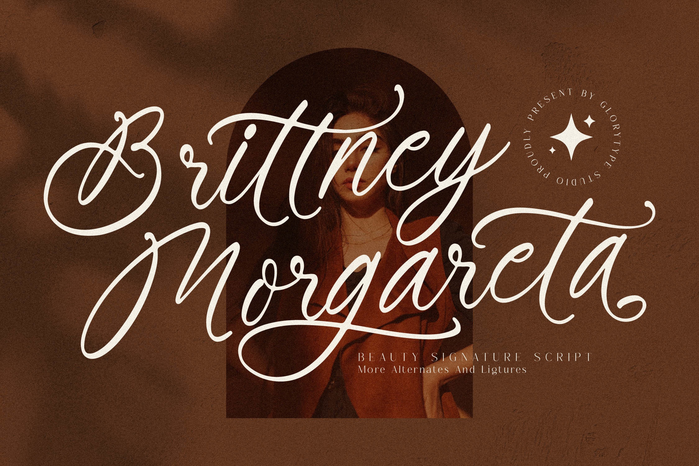 Ejemplo de fuente Brittney Morgareta #1