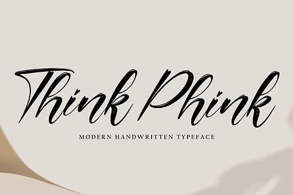 Ejemplo de fuente Think Phink #1