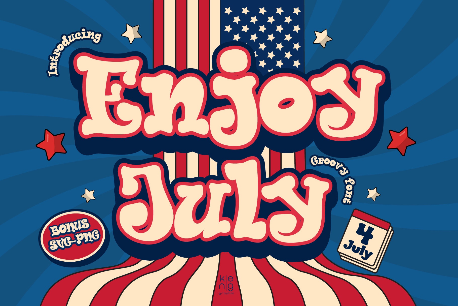 Ejemplo de fuente Enjoy July #1