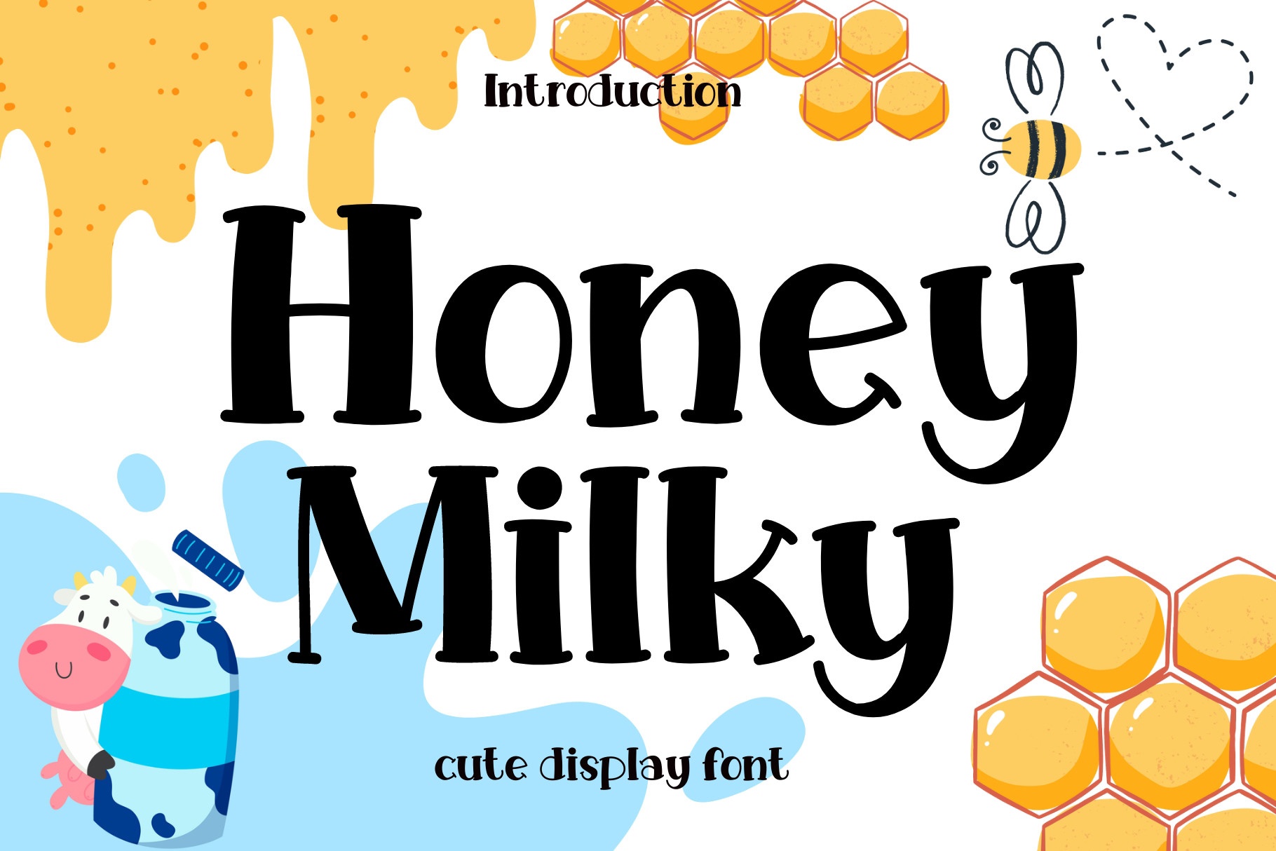 Ejemplo de fuente Honey Milky #1