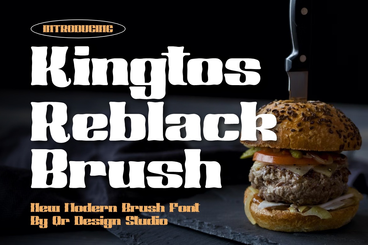 Ejemplo de fuente Kingtos Reblack Brush #1