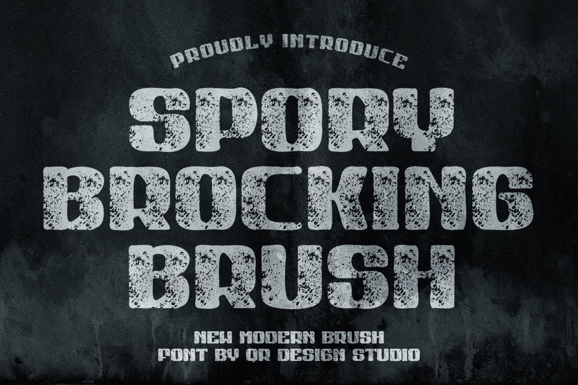 Ejemplo de fuente Spory Brocking Brush #1