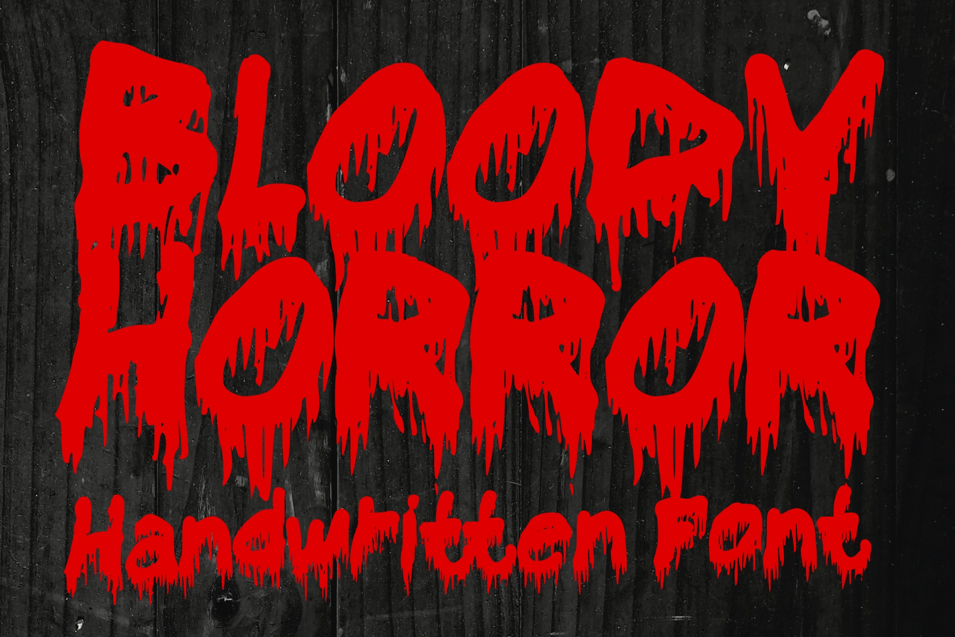 Ejemplo de fuente Bloody Horror #1