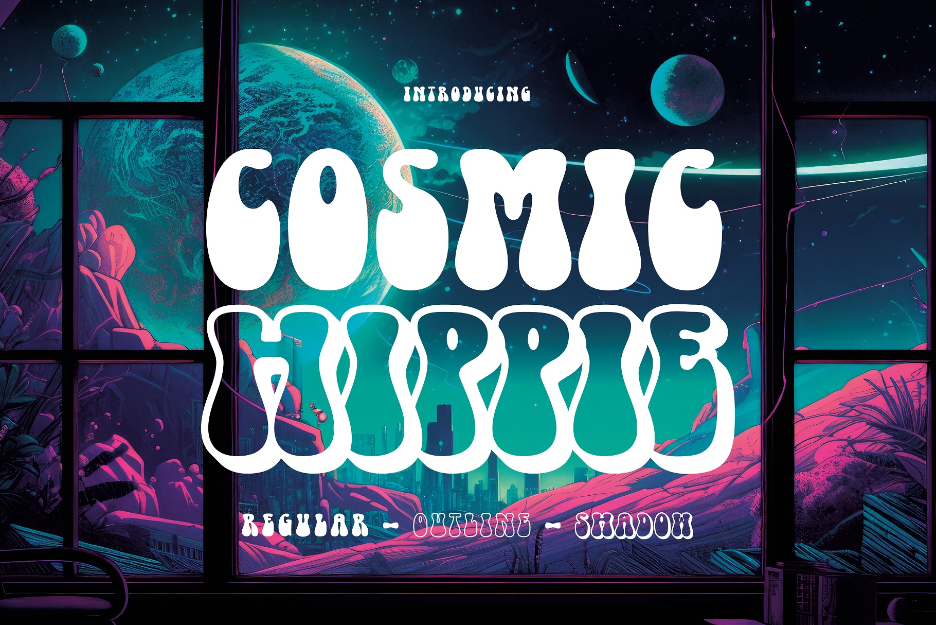 Ejemplo de fuente Cosmic Hippie #1